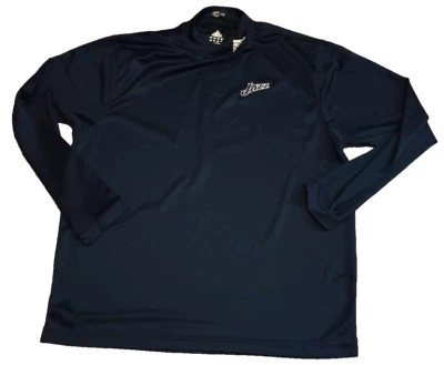 adidas Utah Jazz NBA Mock Turtleneck Shirt Mens Large Blue Long Sleeve Pullover - Image 1 of 4