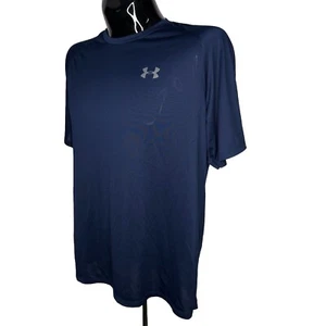 Camisa UNDER ARMOUR Para Hombres XL Azul Tecnología Camiseta Entrenamiento HeatGear Absorbe Humedad Gimnasio - Imagen 1 de 8