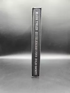 Mark Twain Huckleberry Finn Folio Society 1993 Book Slipcase - Foto 1 di 5