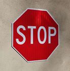 STOP SIGN NEW HIGH INTENSITY METAL - LEGAL - DOT Approved 24 x 24 3m Warranty!