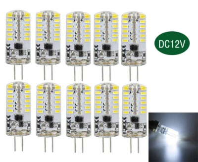 10X G4 Led Birne 4W 12V 3014 48SMD Stiftsockel LED Leuchtmittel  Lampe Kaltweiß - Bild 1 von 4