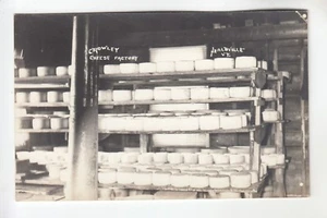 Real Photo Postcard Curing Room Crowley Cheese Factory Healdville VT - Bild 1 von 1