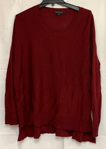 Pendleton Sweater Womens size Medium Oversized Red Knit Merino Wool Raglan - Picture 1 of 3