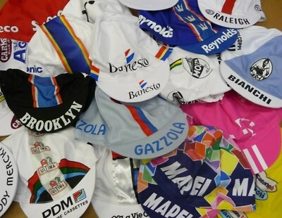 APIS BAUMWOLLKAPPE Vintage Retro Radfahren Fahrrad Sport Colnago Eddy Raleigh Bianchi Mütze