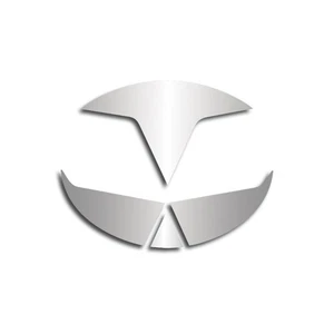 Emblem Inserts 4p for 1997-04 Chevy Corvette C5 Convertible [Stainless/Polished] - Foto 1 di 3