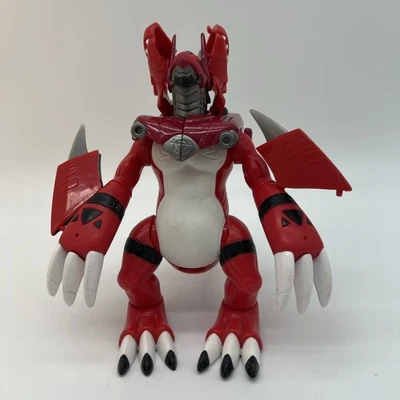 De colección 2001 Bandai Digimon Growlmon Guilmon Digivolving Wargrowlmon 6" Completo Foto 1 de 4
