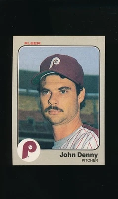 1983 Fleer #158 John Denny * Pitcher * Philadelphia Phillies * NM/NM-MT * - Image 1 of 2