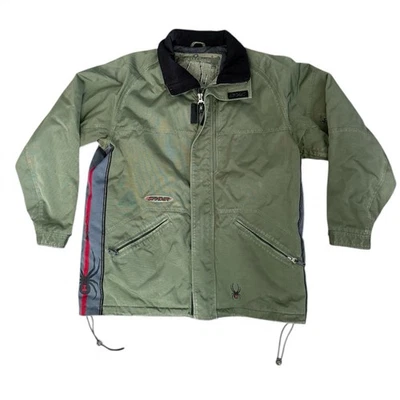 Винтажная зимняя лыжная куртка Spyder Team Venom, пальто для сноуборда Xl оливково-зеленая TM - Изображение 1 из 4