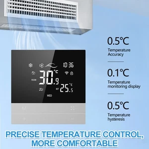 Panel Termostato Aire Acondicionado Central Inteligente Tuya WiFi con APP Control por Voz - Imagen 1 de 22