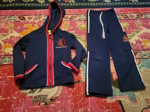 Vintage Scooby Doo in Charge track suit boys 4/5 blue outfit pants hoodies set - Picture 1 of 4