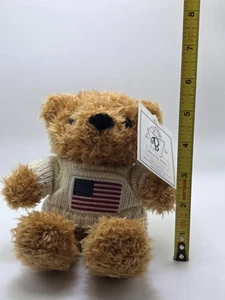 Suéter Beverly Hills Teddy Bear Company Oso de Peluche Bandera Americana Nuevo Con Etiquetas - Imagen 1 de 7