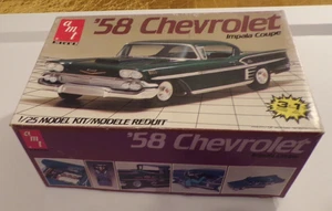 LOOK AMT ERTL 58 CHEVROLET IMPALA COUPE SCALE 1/25 MODEL KIT OPEN BOX - Bild 1 von 13