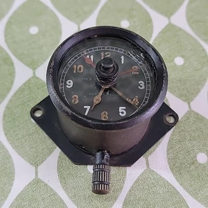 RAF 8 Day Cockpit Clock Original WW2 MkII 1944 Spitfire Mosquito Working - Picture 1 of 11