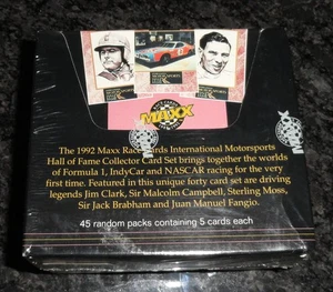 1992 Maxx Race Cards International Motorsports Hall of Fame Box 45 Random Packs - Picture 1 of 4