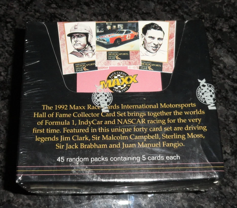 1992 Maxx Race Cards International Motorsports Hall of Fame Box 45 Random Packs - Image 1 of 4