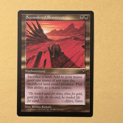 Magic: The Gathering–[Visions]-[Squandered Resources]-Near Mint (MTG/EDH/VI) - Image 1 of 2