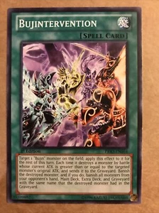 Yugioh Spell Card Bujintervention PRIO-EN064 1st Edition Common COMBINE SHIPPING - Picture 1 of 2