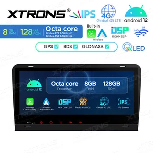 For Audi A3 S3 RS3 QLED 8.8" Android 12 CarPlay GPS RDS Stereo 8+128G Octa-Core - Picture 1 of 18