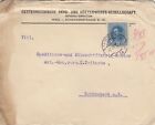 WIEN, Briefumschlag 1918, Österreichische Berg-Hüttenwerks-Gesellschaft