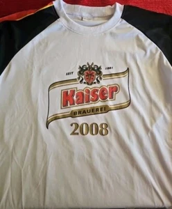 Kaiser Brauerei 2008 Geislingen German Beer Dri Weave T-Shirt (Rare) XL-XXL - Picture 1 of 5