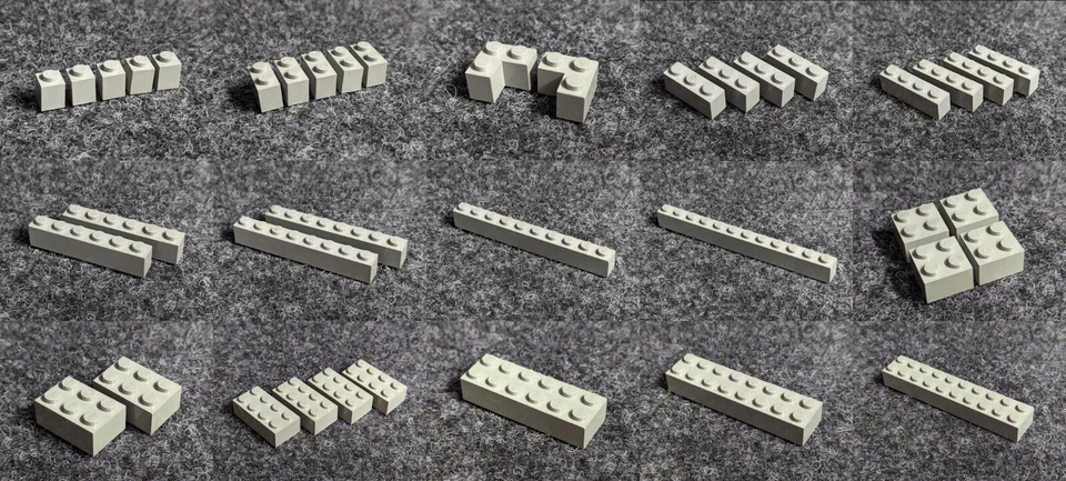 Lego Basic Stein Steine altgrau hellgrau light gray - VARIANTE wählen - Bild 1 von 1