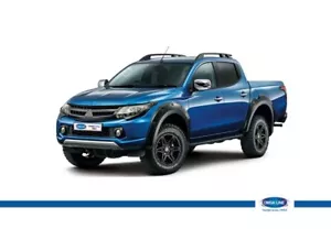 FIT FOR MITSUBISHI TRITON L200 BLACK ROOF RAILS SIDE BARS 2015-2018 2 Pcs Set - Bild 1 von 4