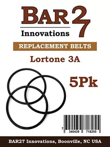 5 Pack Replacement Drive Belts for LORTONE Rock Tumbler Model 3A High Grade USA - Picture 1 of 2