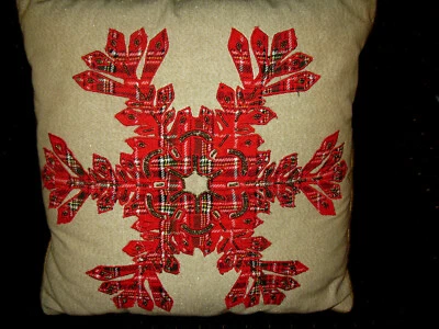 Pier 1 Imports Sparkly Christmas Snowflake Holiday Embellished Toss Pillow  - Image 1 of 4