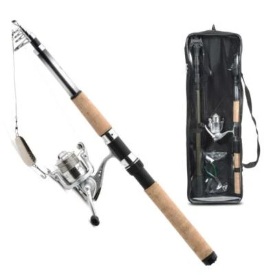 WESTLINE Hecht Raubfisch Angelset, 270 cm Rute, Rolle, Schnur, Kescher, Zange usw. !