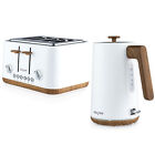 Salter Kettle & 4-Slice Toaster Set 1.7 L Fast Boil Wide Toasting Slots White