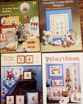 ПЛЮШЕВЫЙ МЕДВЕДЬ Baby вышивка крестиком узор книга лот LUCY & ME текущий детской Mottifs + - Изображение 1 из 4