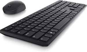 Dell Pro KM5221W Bezprzewodowa klawiatura Mysz Combo Pełnowymiarowe programowalne klawisze Czarna - Zdjęcie 1 z 6