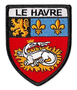 Patche Le Havre écusson brodé transfert patch thermocollant Normandie blason - Imagen 1 de 7