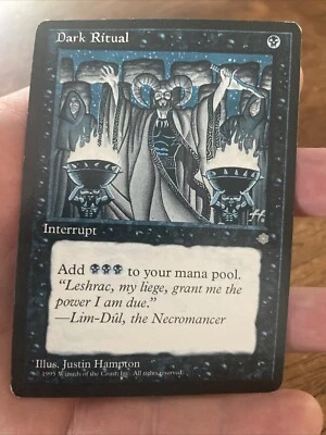 Dark Ritual Ice Age MTG Alter/Altered Art - Image 1 of 2