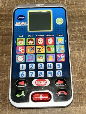 VTech Call and Chat Learning Smart Phone Toy Games App Toddler Tested Works - Image 1 of 4