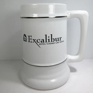 Excalibur Hotel Casino Las Vegas Beer Stein with Gold Trim & “D” Handle - Picture 1 of 4