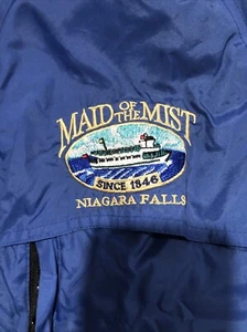 Niagara Falls Maid of the Mist Rain Jacket M Coat Polyester Embroidered Logo - Picture 1 of 15