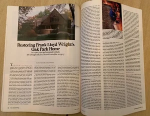 Fine Homebuilding Magazine #56 Oct/Nov 1989 FRANK LLOYD WRIGHT Oak Park Home p82 - Picture 1 of 4