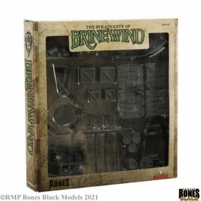 THE PIRATE CITY OF BRINEWIND BOX SET Reaper Miniatures Bones Black REM44153 D&D - Image 1 of 4
