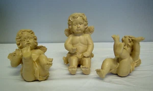 Vintage Mann Tumbling Cherubs  Set of 3 Each Measures 5" x 3" - Picture 1 of 10