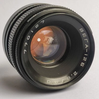 Lens USSR VEGA 12B (Б) 2.8/90mm Mount Pentacon Six copy Biometar / Servised - Image 1 of 4