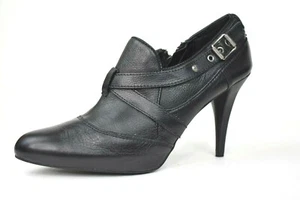Simply Vera Wang IBIS schwarz 4" Absatz Leder Bootie 9 1/2 M - Bild 1 von 12