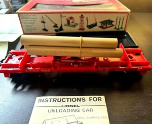 Lionel 6-9310 Spur 0 Santa Fe ATSF Betrieb Holzkippwagen mit Ladung & Behälter - Bild 1 von 11