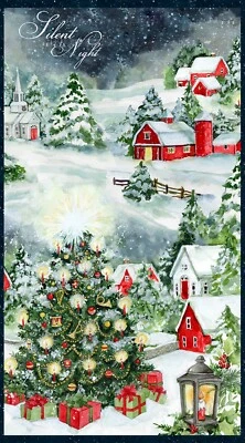 Winter Hollow Panel Fabric Quilt Panel Wilmington Prints 24 x 44 Inches