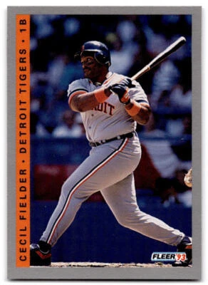 Cecil Fielder 1993 Fleer Fruit of the Loom #19 Detroit Tigers - Image 1 of 2