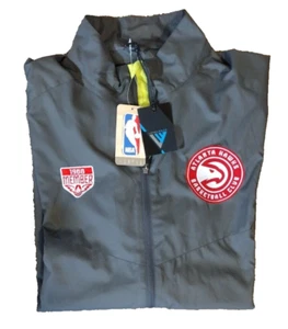 LevelWear Adult Full Zip Jacket NBA Atlanta Hawks Basketball Club Gray Size XL - Picture 1 of 7
