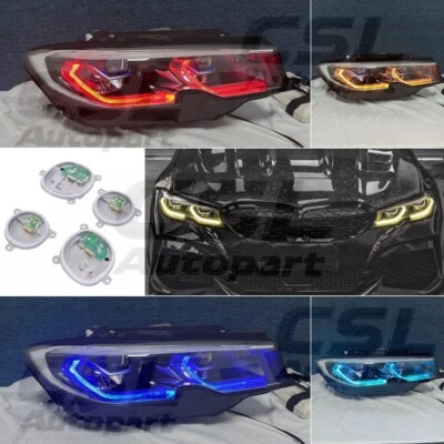 Módulos LED Angel Eye DRL para faros láser BMW 2019-2022 G20 G21 M340i M340iX Foto 1 de 4