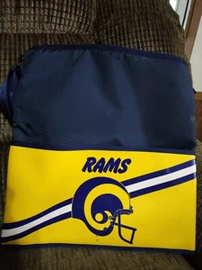 Vintage NFL Rams Soft Thermos Bag Quencheroo Cooler Clean Los Angeles St. Louis - Picture 1 of 8