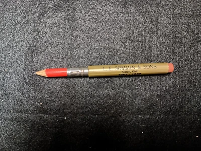 L.E. SOMMER & SON РЕКЛАМА ПУЛЯ КАРАНДАШ KIDRON ОГАЙО 1907-1957 50 ЛЕТ - Изображение 1 из 4