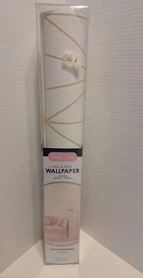 Packed Party Peel & Stick Wallpaper Gold Standard Pattern — 第 1/4 张图片